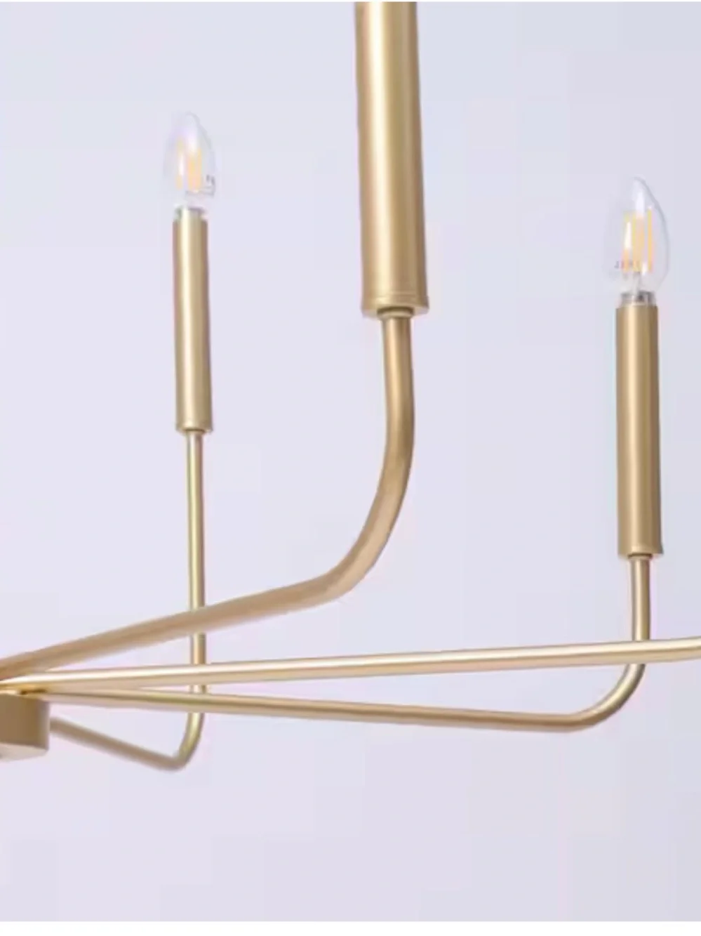 Modern 31.5 in. 8-Light Gold Candlestick Chandelier Living Room, Dining Room